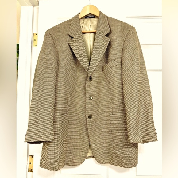 Norm Thompson Mens Blazer Sport Coat Casual Jacket Size 42R Vintage Wool Suit - Picture 1 of 12